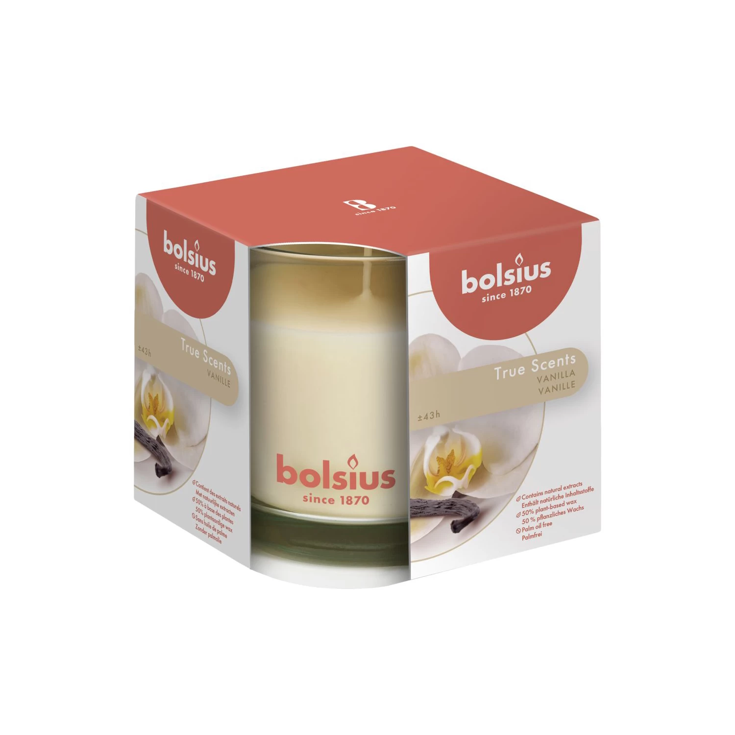 GEURKAARS IN GLAS VANILLE 95X95 TRUE SCE 3 GEURKAARS IN GLAS VANILLE 95X95 TRUE SCE