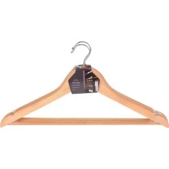 KLEDINGHANGER HOUT BLANK 3 STUKS