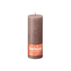 BOLSIUS KAARS RUSTIEK TAUPE 19CM