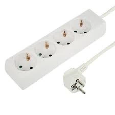 TAFEL CONTACTDOOS WIT 4-VOUDIG 1.5M WIT