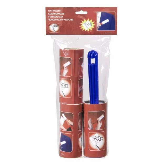 3 KLEEFROLLERS MET HOUDER 3 3 KLEEFROLLERS MET HOUDER