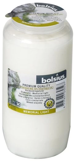 BOLSIUS HERDENKINGSLICHT WIT NR7