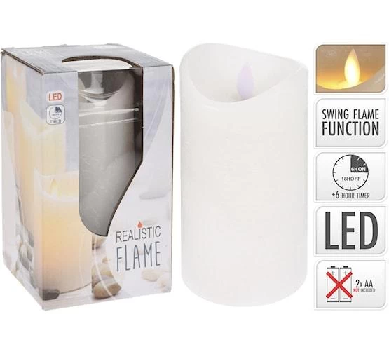 LEDKAARS DANSVLAM WIT 15CM TIMER 3 LEDKAARS DANSVLAM WIT 15CM TIMER