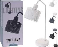 H EN STYLE TAFELLAMP METAAL WIT,GR OF ZW