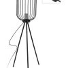 HOME EN STYLE LAMP ZWART METAAL 102CM