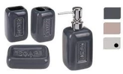 BADKAMERSET 4 DELIG STEEN ASSORTI