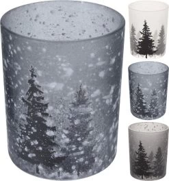 THEELICHTHOUDER TREES 3 ASSORTI 10CM