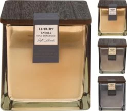 GEURKAARS IN GLAS 250GR HOUT DEKSEL 3ASS