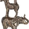 HOME & STYLE WILDLIFE TOWER 27CM GOUD -Beste Woninginrichtings Winkel alx910660 composition 001 18 11 19