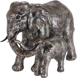 HOME EN STYLE OLIFANT MET JONG GOUD 24CM