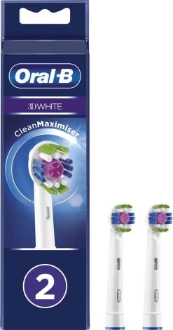 ORALB OPZETBORSTEL 3DW 2CT WHITE