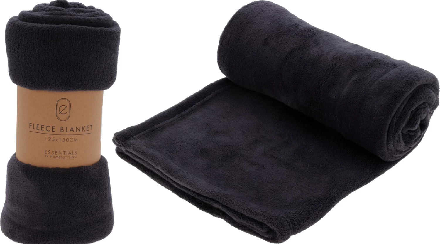 HOME STYLE DEKEN FLEECE GRIJS 125 X 150 3 HOME STYLE DEKEN FLEECE GRIJS 125 X 150