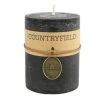 COUNTRYFIELD STOMPKAARS GLAD ZWART 15CM -Beste Woninginrichtings Winkel kaars effen ro tonnie l zwart 7 x 7 x 14 cm