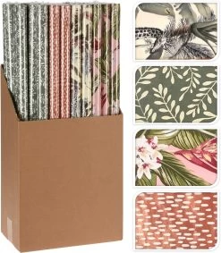 INPAKPAPIER BOTANIC ASSORTI 70X200CM