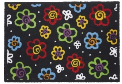 SCHOONLOOPMAT MULTICOLOR FLOWERS 50X70