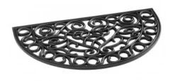 DEURMAT RUBBER ANTIEK HALF ROND 45X75CM