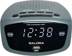 SALORA KLOKRADIO USB CHARGE