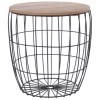 HS BIJZETTAFEL METAAL DRAADMAND 41X41CM