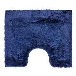 TOILETMAT 50X60 CM ACRYL DONKERBLAUW UNI